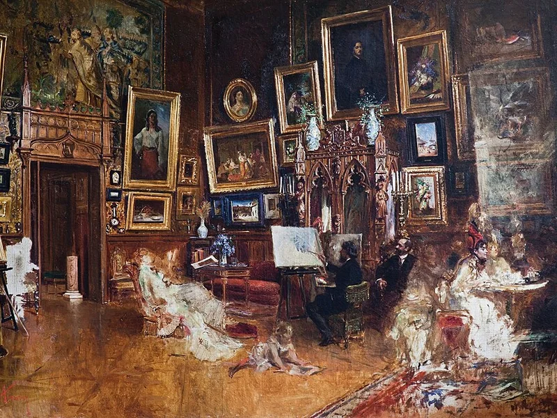 1831-Theodor Aman - Studio